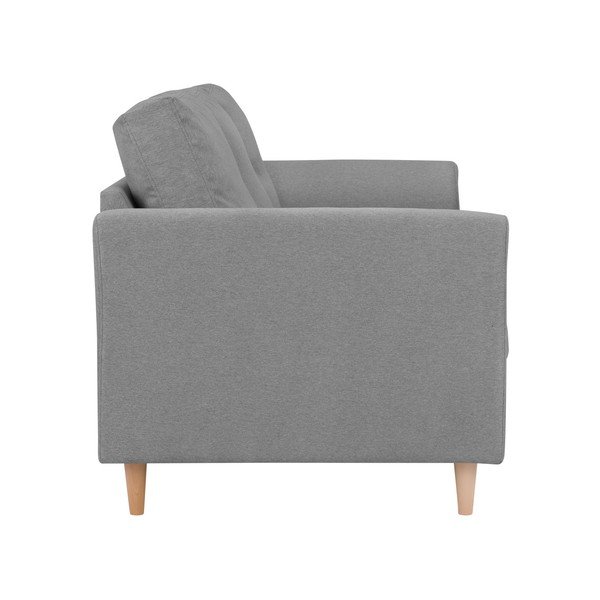 Smooth kétszemélyes szürke kanapé - Kooko Home-image-2