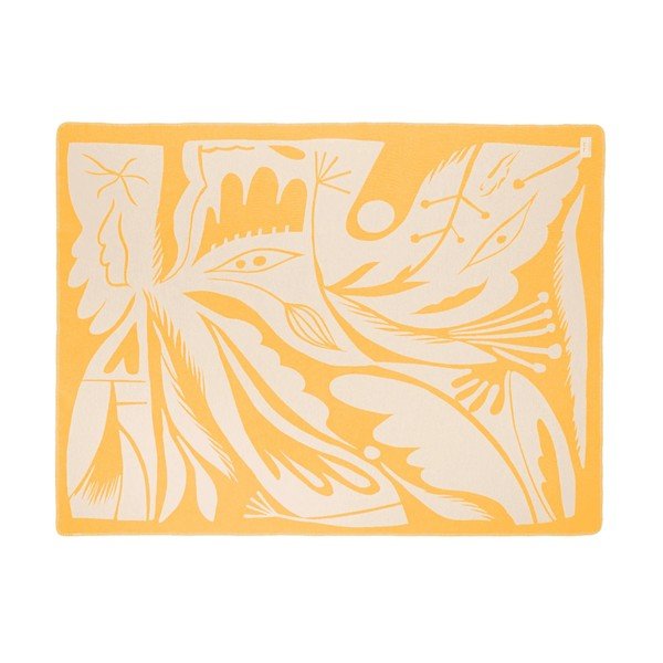 Sárga takaró 165x200 cm Lino – noo.ma