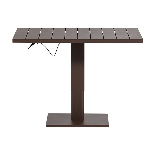 Fém kerti étkezőasztal 80x100 cm Tesso – WOOOD-image-4