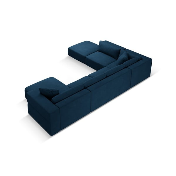 Kék sarokkanapé (bal oldali-"U" alakú) Esther – Milo Casa-image-3