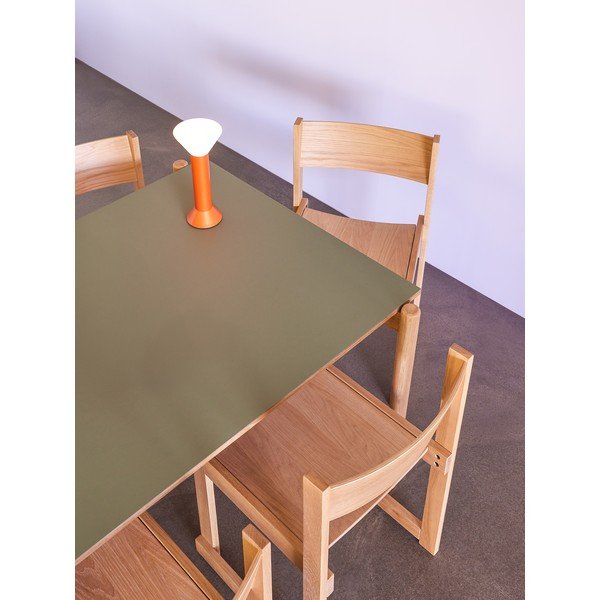 Tölgyfa étkezőasztal 107x190 cm Oblique – Hübsch-image-1