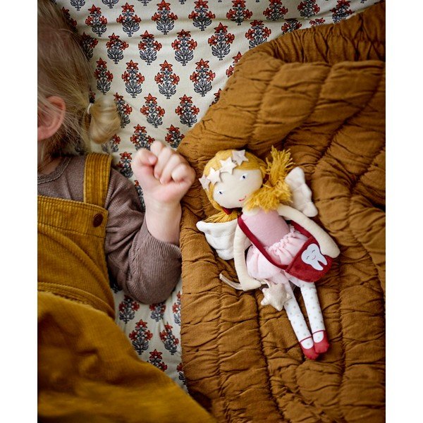 Barna pamut gyerek takaró 80x100 cm Baille – Bloomingville Mini-image-2