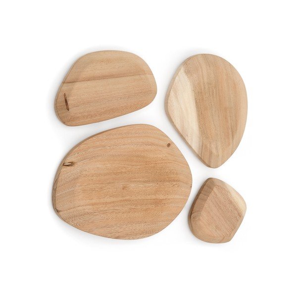 Fa fali dekoráció készlet 4 db-os Selem – Kave Home-image-3