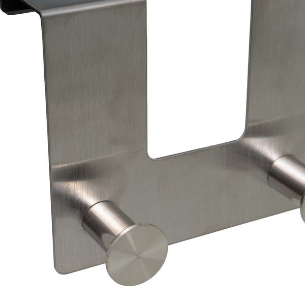 Matt ezüstszínű fém ajtófogas 13 cm – Casa Selección-image-1