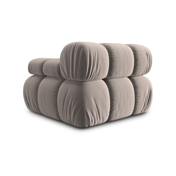 Világosbarna bársony kanapé modul (jobb oldali) Bellis – Micadoni -image-4