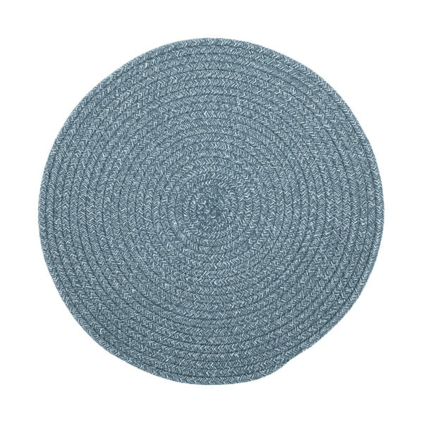 Kék pamutkeverék tányéralátét, ø 38 cm - Tiseco Home Studio