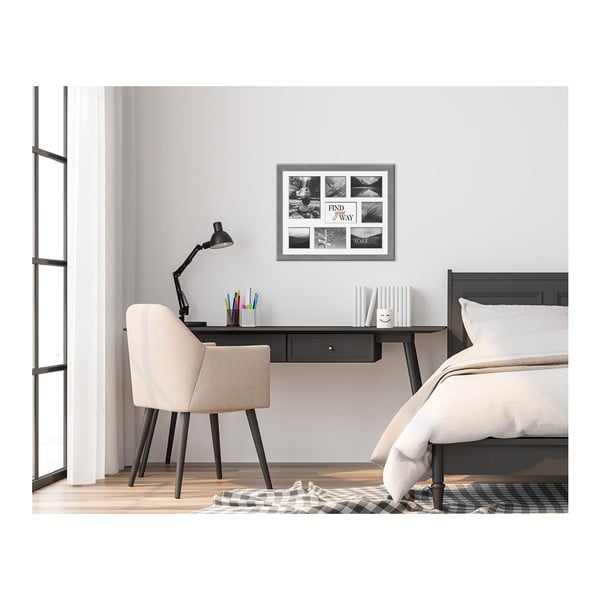 Yellowstone szürke képkeret 8 képhez, 51 x 41 cm - Styler-image-1