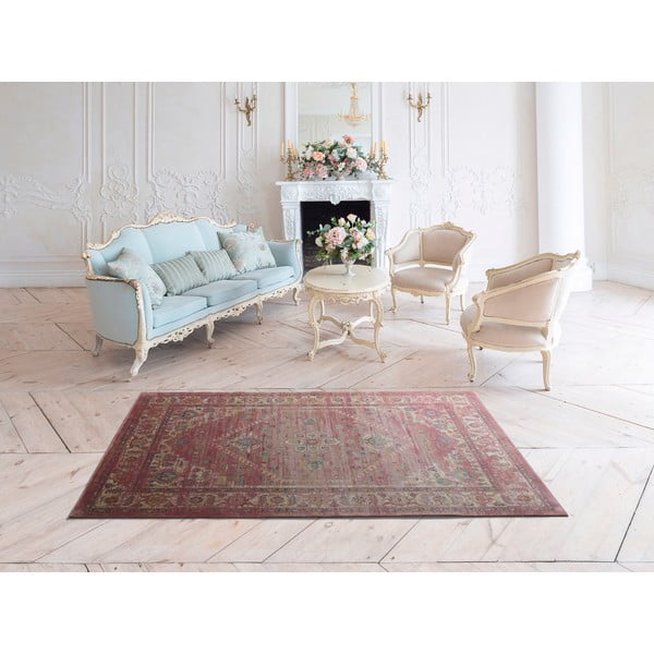 Vintage Retro piros viszkóz szőnyeg, 160 x 230 cm - Universal-image-1