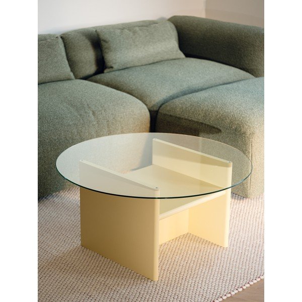 Borvörös kerek dohányzóasztal ø 85 cm Tovo – noo.ma-image-1