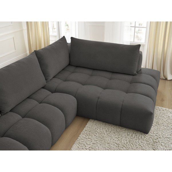 Sötétszürke sarokkanapé (jobb oldali) Everest – Bobochic Paris-image-4