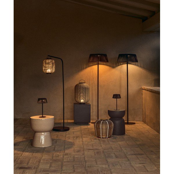 Napelemes-USB LED asztali-hordozható kültéri lámpa ø 35 cm Garoina – Kave Home-image-1