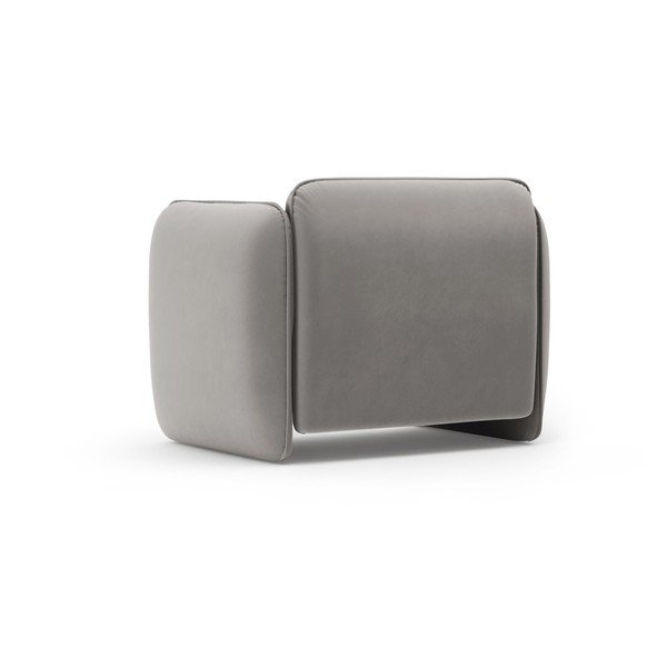 Sötétszürke bársony fotel Georgia – Micadoni -image-3