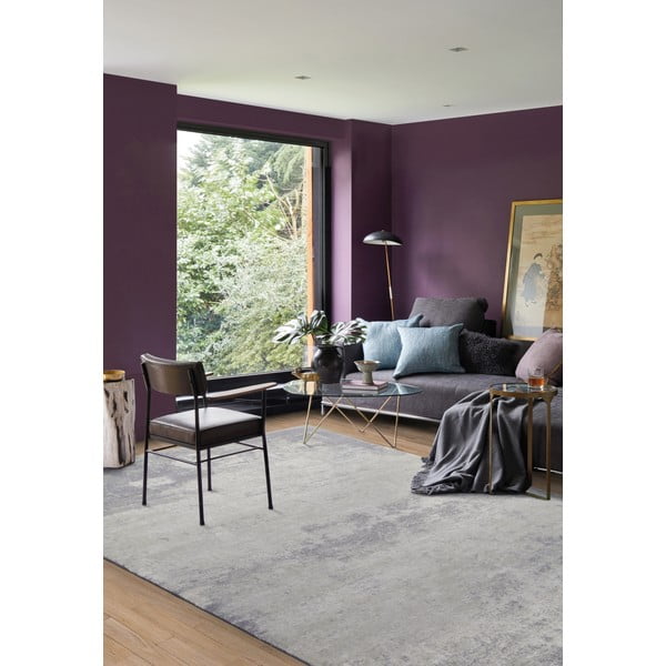 Szürke-krémszínű gyapjú szőnyeg 160x240 cm Bran – Agnella-image-1