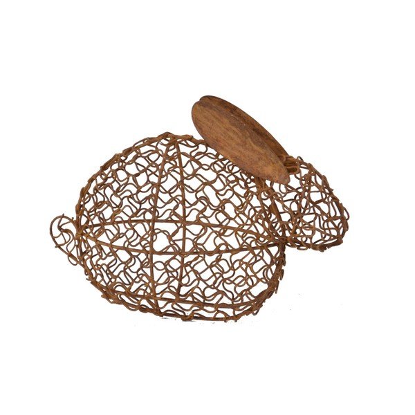 Nyúl drótdekoráció, magasság 10 cm - Ego Dekor