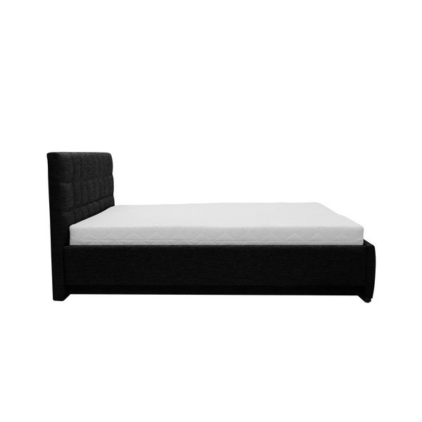 Dream fekete kétszemélyes ágy, 180 x 200 cm - Mazzini Beds-image-3
