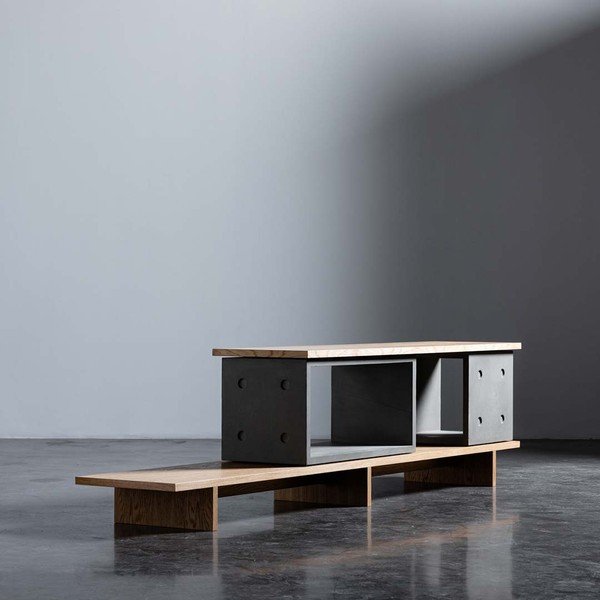 Beton komód 230x58 cm Dice - Lyon Béton-image-1