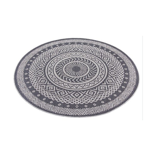 Round szürke kültéri szőnyeg, ø 160 cm - Ragami-image-2