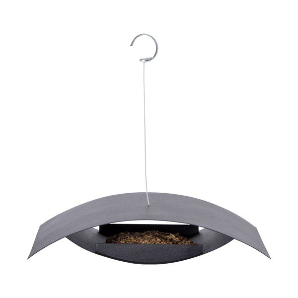 Modern fekete függő madáretető - Esschert Design-image-3