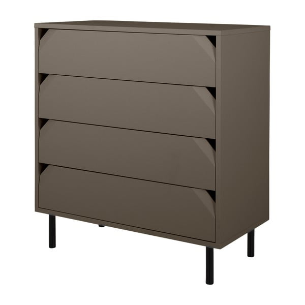 Sötétszürke magas komód 90x96 cm Corner - Tenzo-image-1