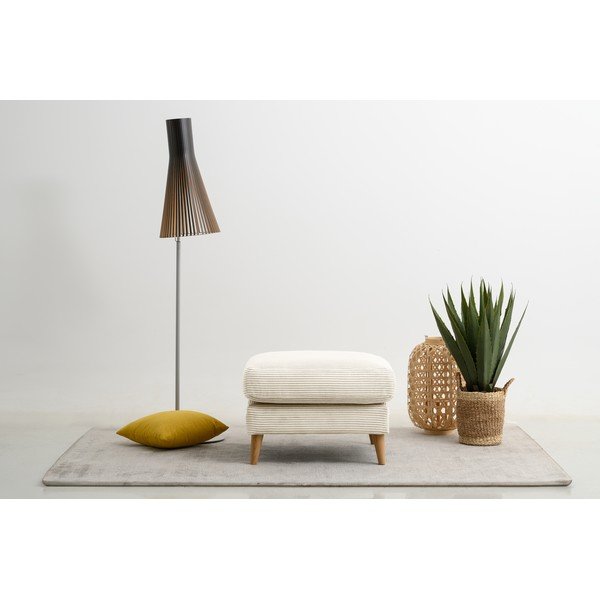 Fehér kordbársony lábtartó Paris – Scandic-image-1