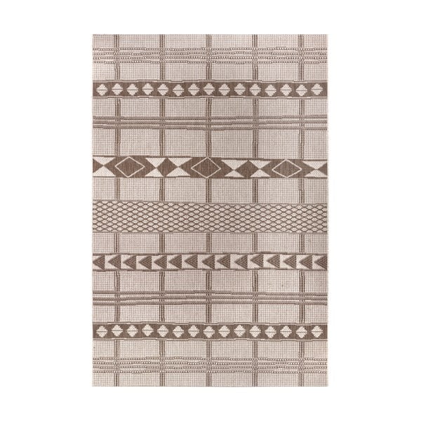 Madrid barna-bézs kültéri szőnyeg, 80x150 cm - Ragami