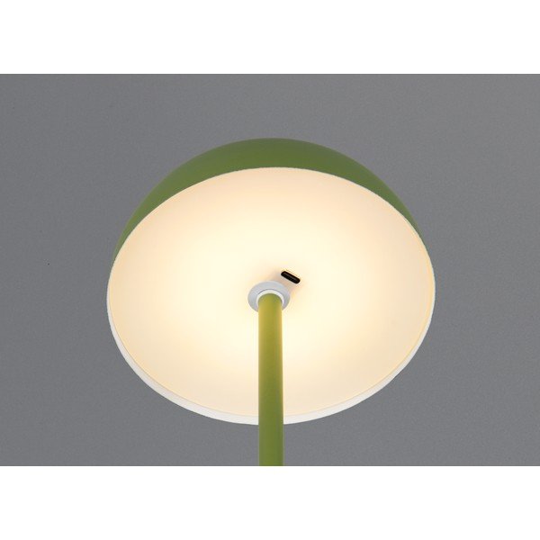 Zöld LED asztali lámpa fém búrával (magasság 21 cm) Munoz – Reality-image-1
