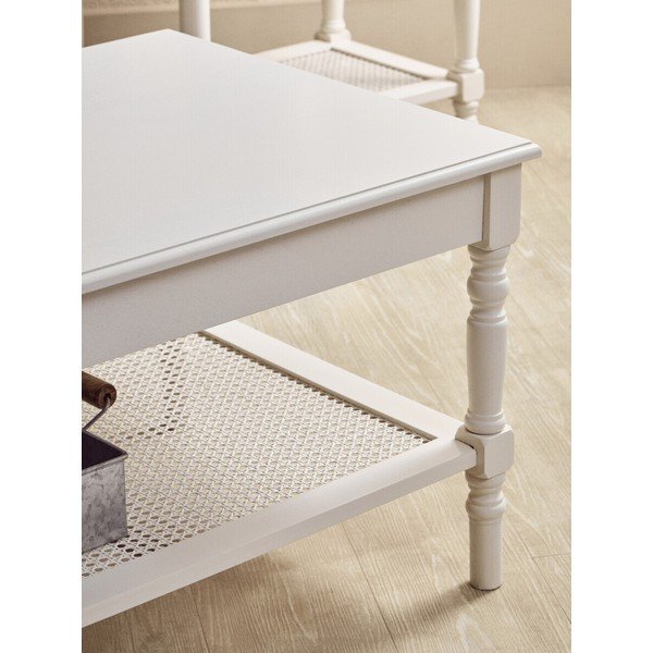 Fehér dohányzóasztal 60x120 cm Heritage – Premier Housewares-image-3