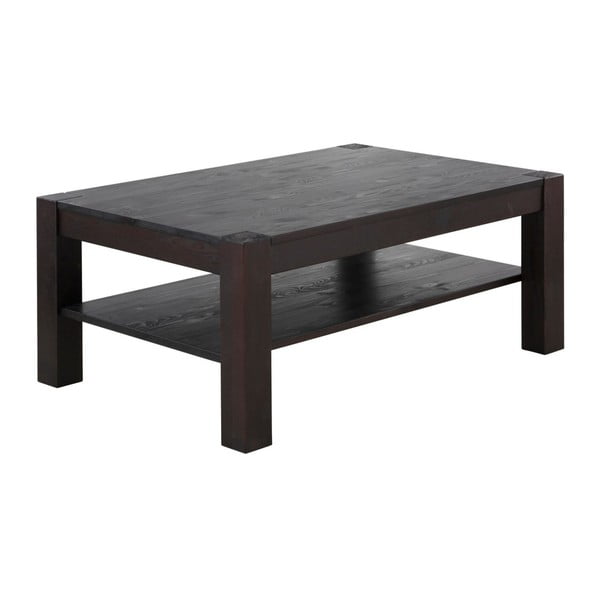 Monique sötétbarna, tömör fenyőfa kisasztal, 45 x 110 cm - Støraa