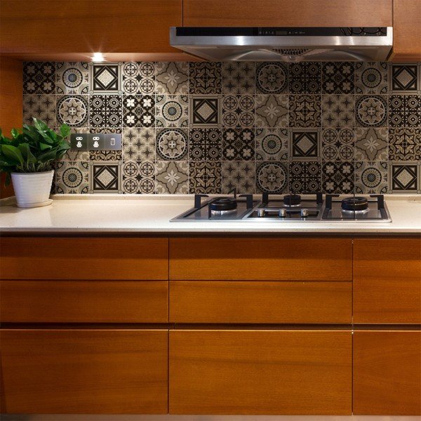 Wall Decal Tiles Azulejos Pompei 9 db-os falmatrica szett, 20 x 20 cm - Ambiance-image-3