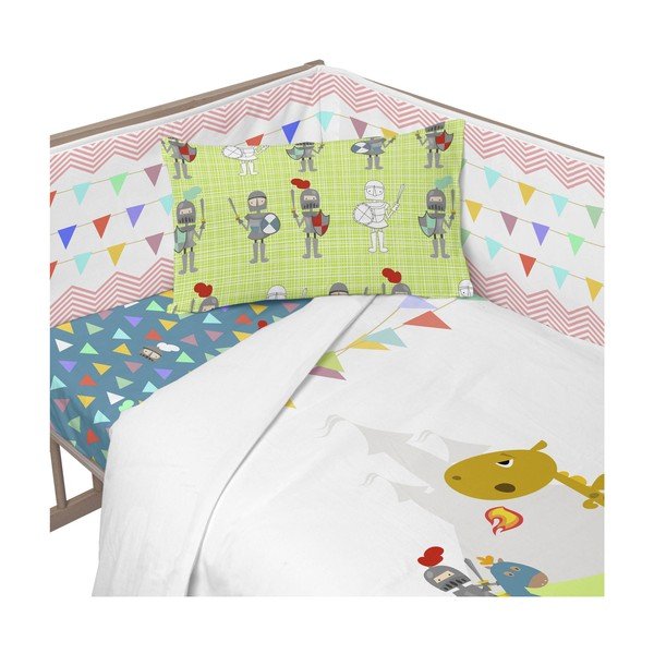 Knight pamut rácsvédő kiságyba, 210 x 40 cm - Mr. Fox-image-2