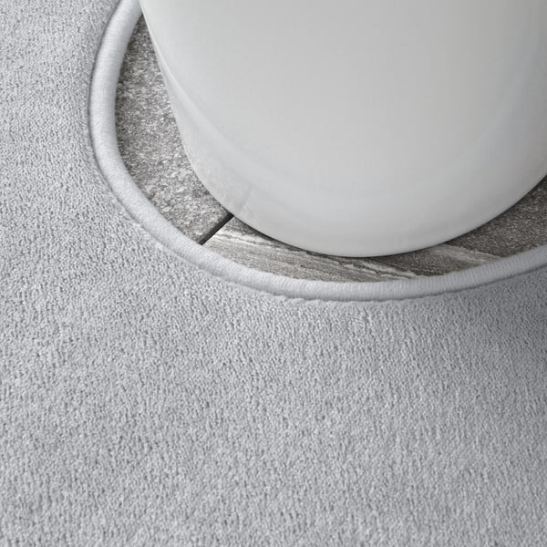 Világosszürke memóriahab fürdőszobai kilépő szett WC-hez, 2 db-os  50x80 cm Anti-Bacterial – Catherine Lansfield-image-3