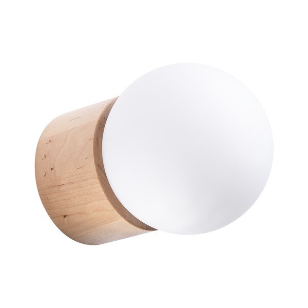 Fehér-natúr színű fali lámpa ø 12 cm Surtur – Sollux