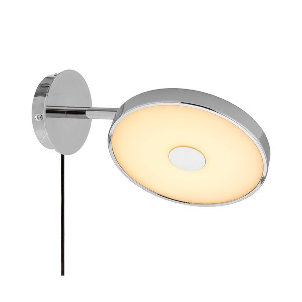 Fényes ezüstszínű konnektorhoz csatlakoztatható LED dimmelhető fali lámpa hajlítható szerkezettel ø 15 cm Asteria Wall Short – UMAGE-image-2