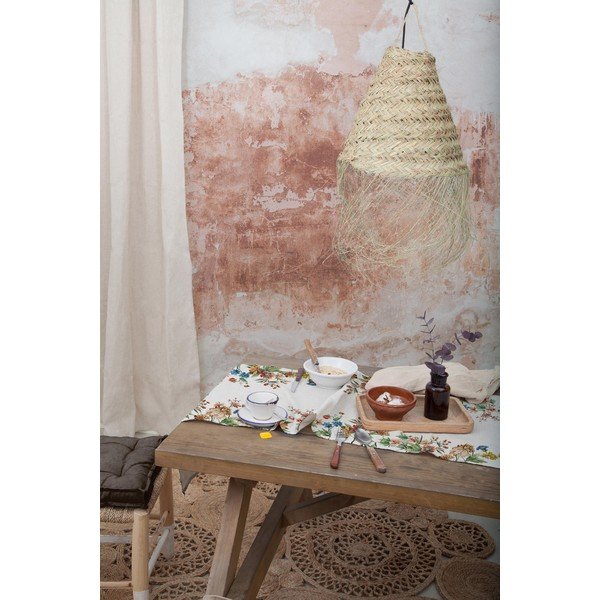 Amazonia bézs lenkeverék asztali futó, 45 x 140 cm - Tierra Bella-image-1