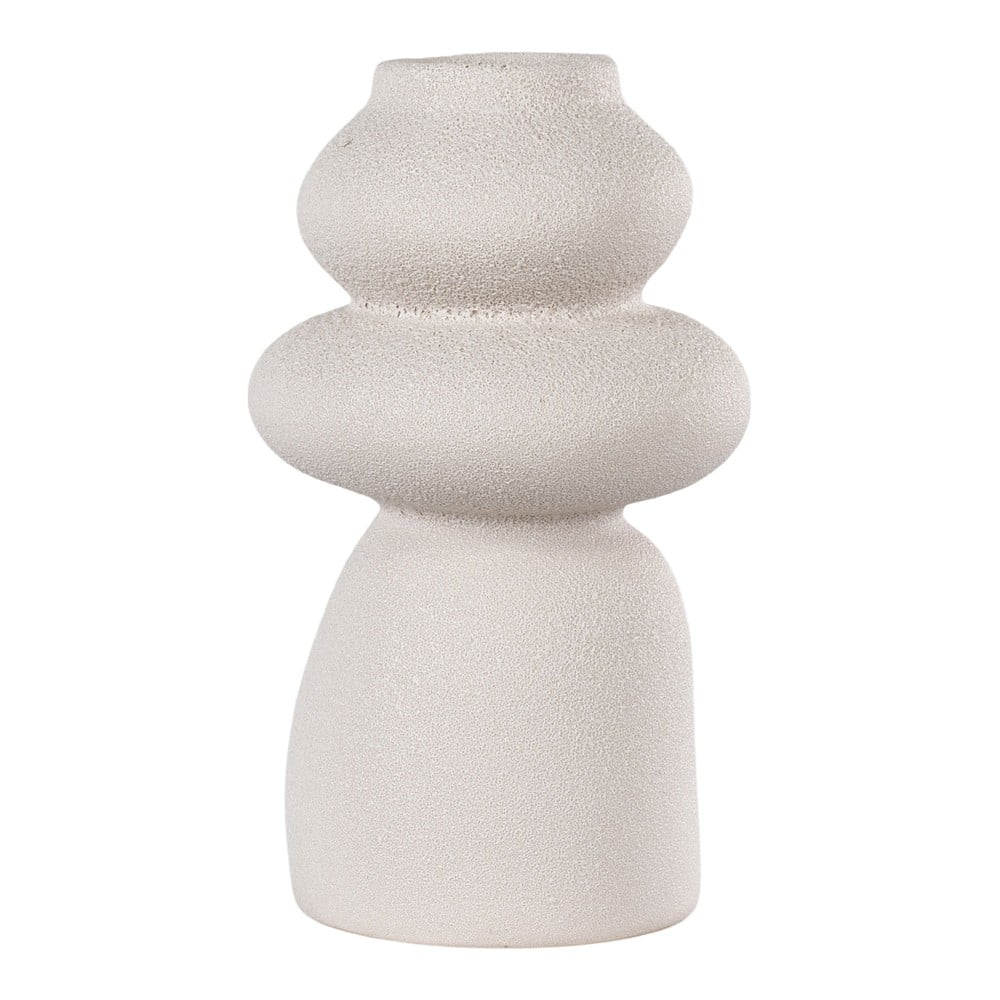 Krémszínű agyagkerámia váza (magasság 26,5 cm) House Nordic