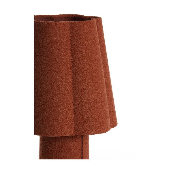 Téglavörös asztali lámpa textil búrával (magasság 50 cm) Musaby – Light & Living-image-3