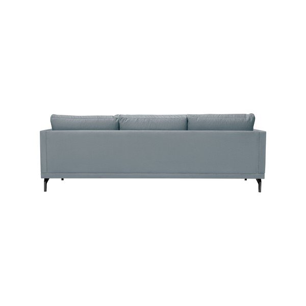 Jupiter szürke háromszemélyes kanapé, fekete lábakkal - Windsor & Co Sofas-image-4