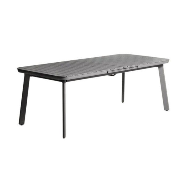 Fém kerti étkezőasztal 100x220 cm Izola – Kave Home