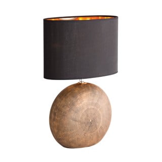 Foro fekete-barna asztali lámpa, ø 34 cm - Fischer & Honsel