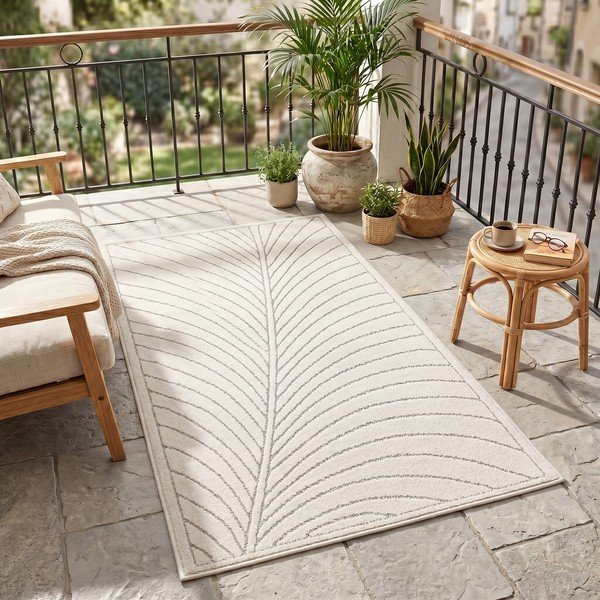 Krémszínű kültéri-beltéri futószőnyeg 80x250 cm Nova 1204 – Ayyildiz Carpets-image-1