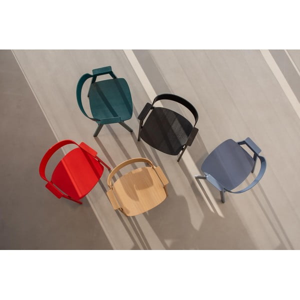 Fekete tölgyfa karfás étkezőszék Flip – Gazzda-image-3