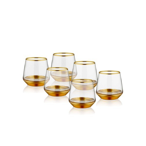 Glam Gold 6 db-os pohár készlet, 257 ml - Mia-image-1