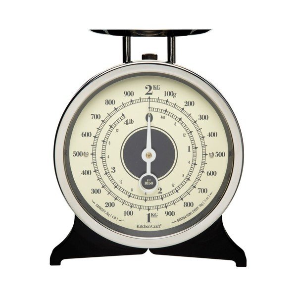 Classic Collection fekete konyhai mérleg - Kitchen Craft-image-1