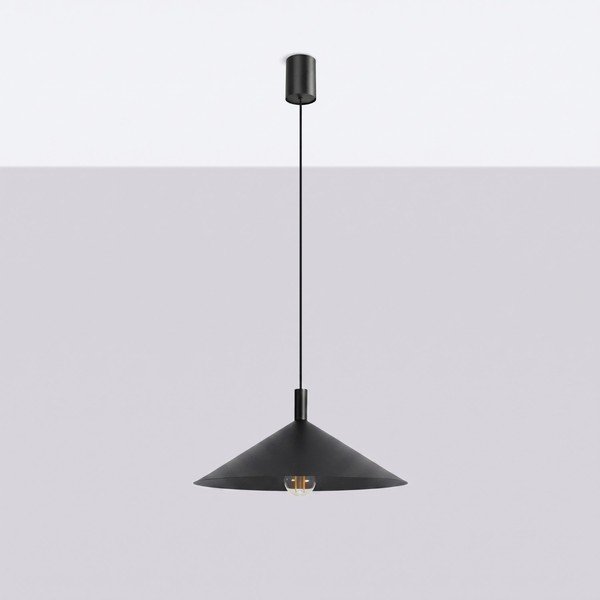 Fekete acél függőlámpa ø 40 cm Zylo – Sollux-image-4