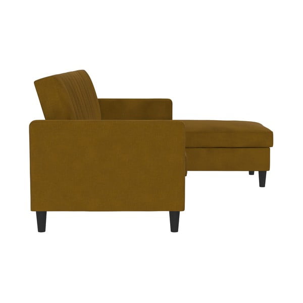 Sárga kinyitható sarokkanapé Celine – Støraa-image-4
