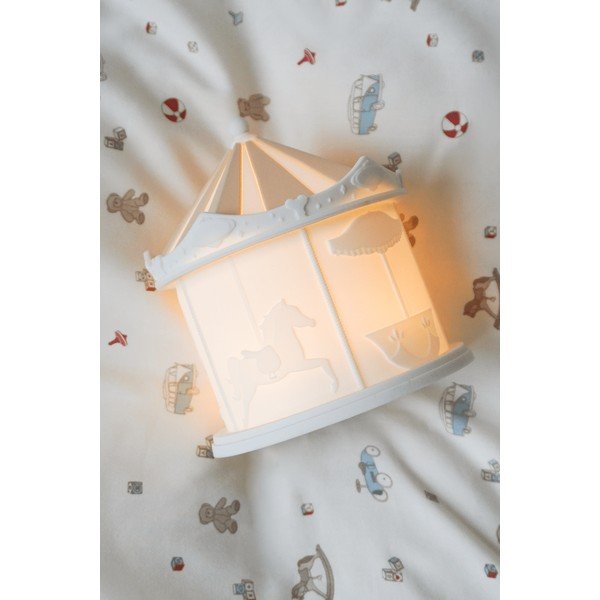 Elefántcsont színű gyerek éjjelilámpa Carousel Off-White – Cam Cam Copenhagen-image-1