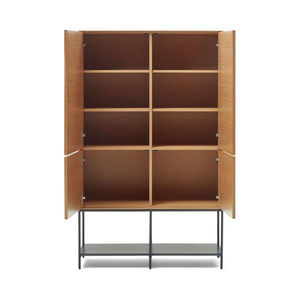 Natúr színű szekrény tölgyfa dekorral 97,5x160 cm Vedrana – Kave Home-image-2