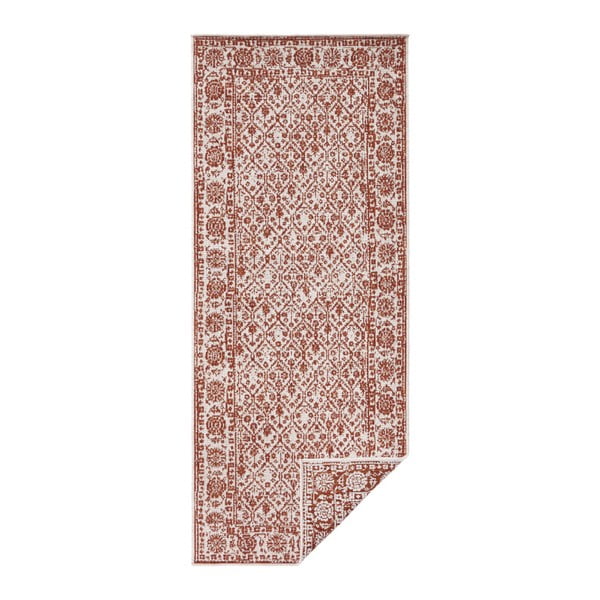 Curacao piros mintás, kültérre is alkalmas kétoldalas szőnyeg, 80 x 150 cm - Bougari-image-1