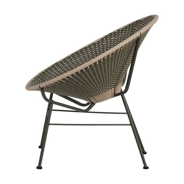 Zöld műrattan kerti fotel Kazoun – WOOOD-image-3