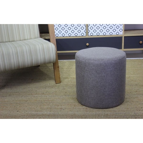 Szürke puff Silindir – Balcab Home-image-1